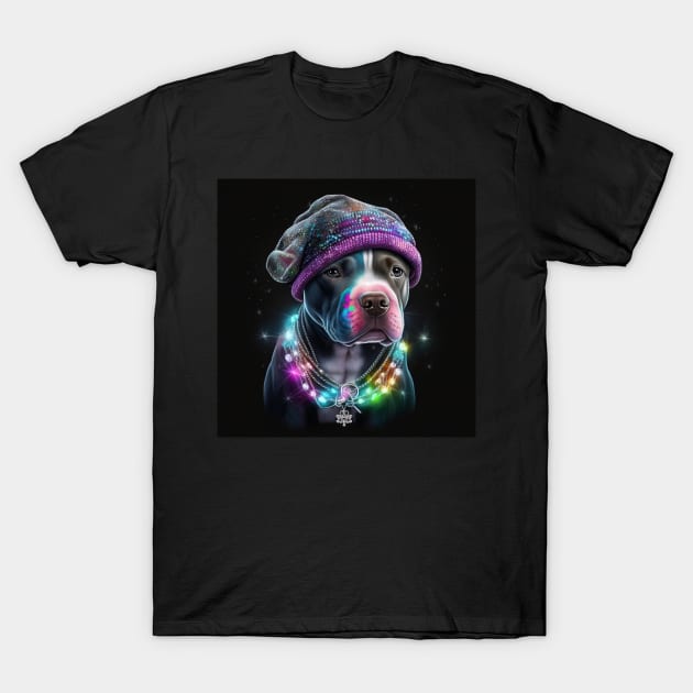 Blingy Pit Bull T-Shirt by Enchanted Reverie